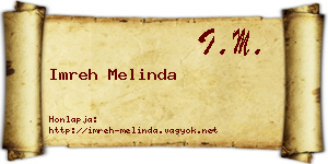 Imreh Melinda névjegykártya