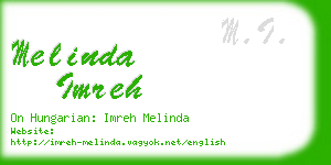 melinda imreh business card